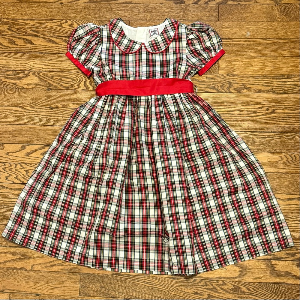 NWOT Cotton Kids Sz 6 Holiday Plaid Dress